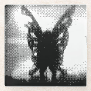 Dessous-de-verre En Verre pixel art mothman