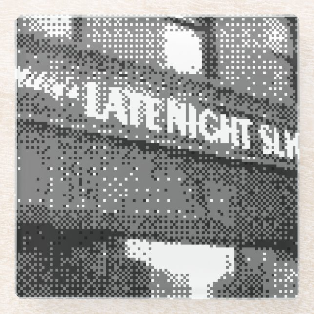 Dessous-de-verre En Verre place pizza pixel (Devant)