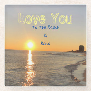 Dessous-de-verre En Verre Plage 