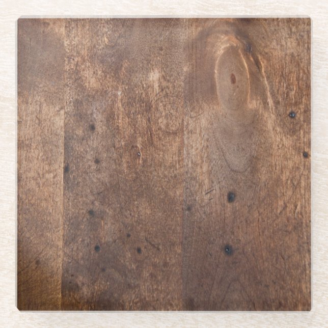 Dessous-de-verre En Verre Planche de pin (Devant)