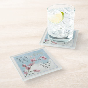 Dessous-de-verre En Verre Poème de beauté (écrit par moi)