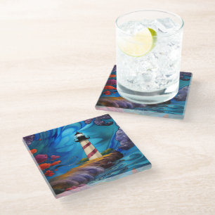 Dessous-de-verre En Verre Point phare