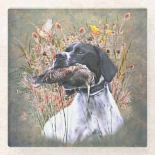 Dessous-de-verre En Verre Pointeur, Chasse Boiscock Beverage Coaster