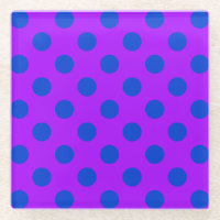 Pois bleus sur violet