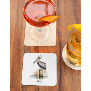 Dessous-de-verre En Verre Poise du Pélican