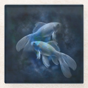 Dessous-de-verre En Verre Poisson doré
