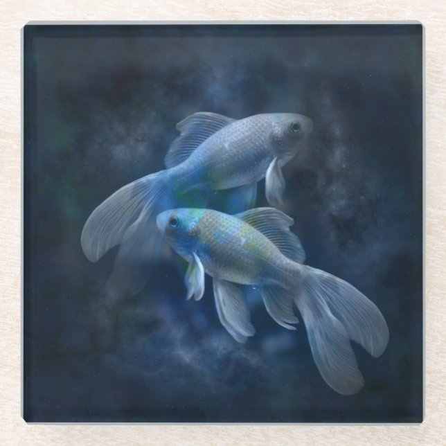 Dessous-de-verre En Verre Poisson doré (Devant)