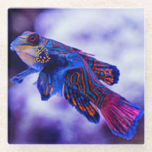 Dessous-de-verre En Verre Poisson Mandarin Goby