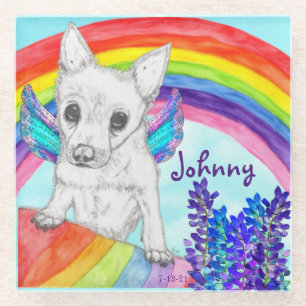 Dessous-de-verre En Verre Pont arc-en-ciel Perte d'un Dessous de verre en ve