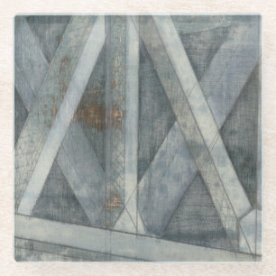 Dessous-de-verre En Verre Pont de la structure industrielle  