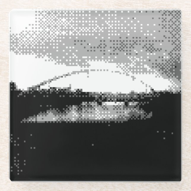 Dessous-de-verre En Verre pont pixel (Devant)