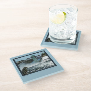 Dessous-de-verre En Verre Poster de Niagara Falls