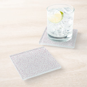 Dessous-de-verre En Verre Pots de pois rose et violet doux au Berry