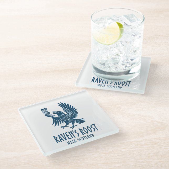 Dessous-de-verre En Verre Pub Raven's Roost Wick Écosse (Incliné)