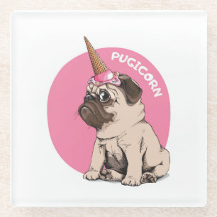 Dessous-de-verre En Verre Pugicorn