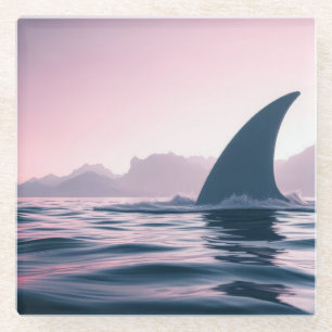 Dessous-de-verre En Verre Puissance de l'Aileron de Requin