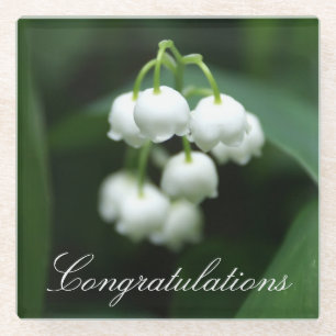 Dessous-de-verre En Verre Puissent des lis blancs