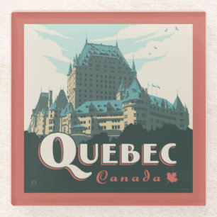 Dessous-de-verre En Verre Québec Canada Château Frontenac