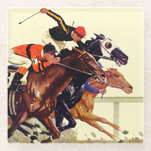 Dessous-de-verre En Verre Race Thoroughbred
