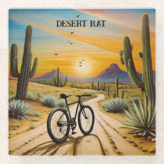 Dessous-de-verre En Verre Rat du désert, personnalisable