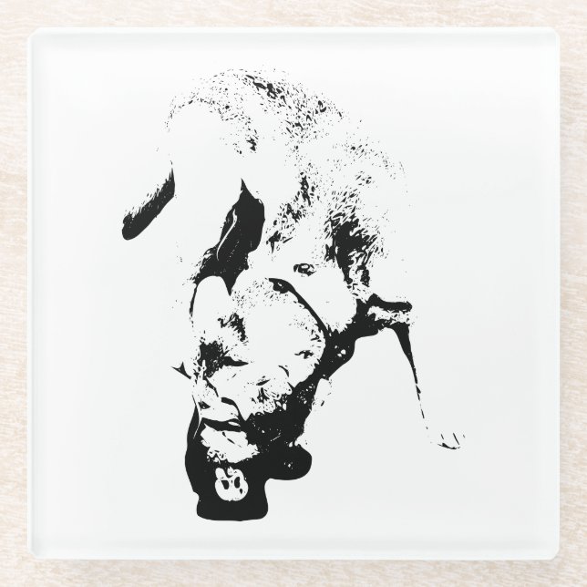 Dessous-de-verre En Verre Réclamé le prix - Sketch de laboratoire (Devant)