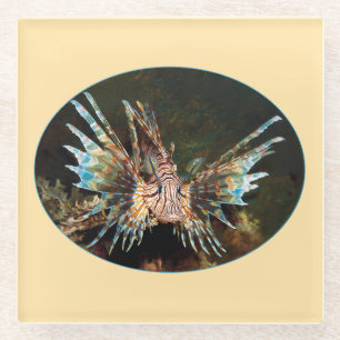 Dessous-de-verre En Verre Red Lionfish, Raja Ampat - Design photographique  