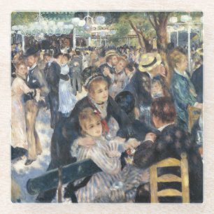 Dessous-de-verre En Verre Renoir Danse au Moulin de la Galette Vintage