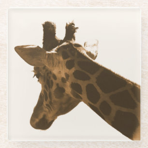 Dessous-de-verre En Verre Reticuler profil Giraffe