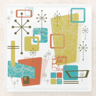 Dessous-de-verre En Verre Rétro classique