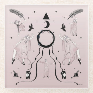 Dessous-de-verre En Verre Rock et Roll Balleriina II