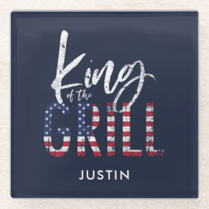 Dessous-de-verre En Verre Roi du grill 