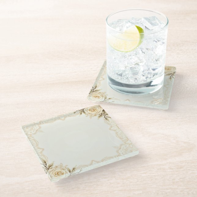 Dessous-de-verre En Verre romantique (Incliné)