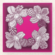 Rose ou toute couleur personnalisée Doodle Flowers