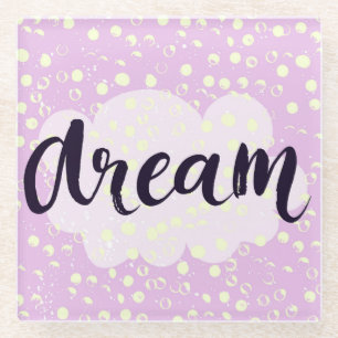 Dessous-de-verre En Verre Rose rêveur