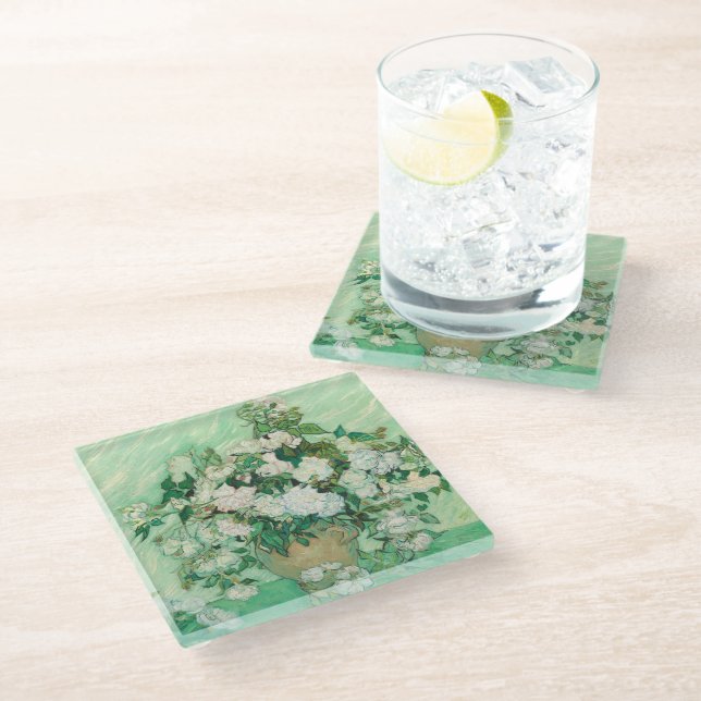 Dessous-de-verre En Verre Rose | Vincent van Gogh (Incliné)