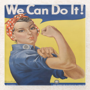 Dessous-de-verre En Verre Rosie the Riveter