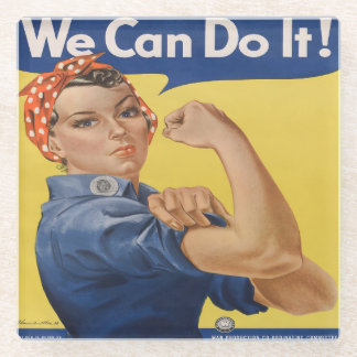 Dessous-de-verre En Verre Rosie the Riveter