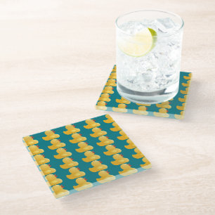 Dessous-de-verre En Verre Rubberduck jaune