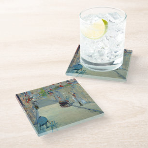 Dessous-de-verre En Verre Rue Mosnier avec drapeaux Manet Beaux-Arts peintur