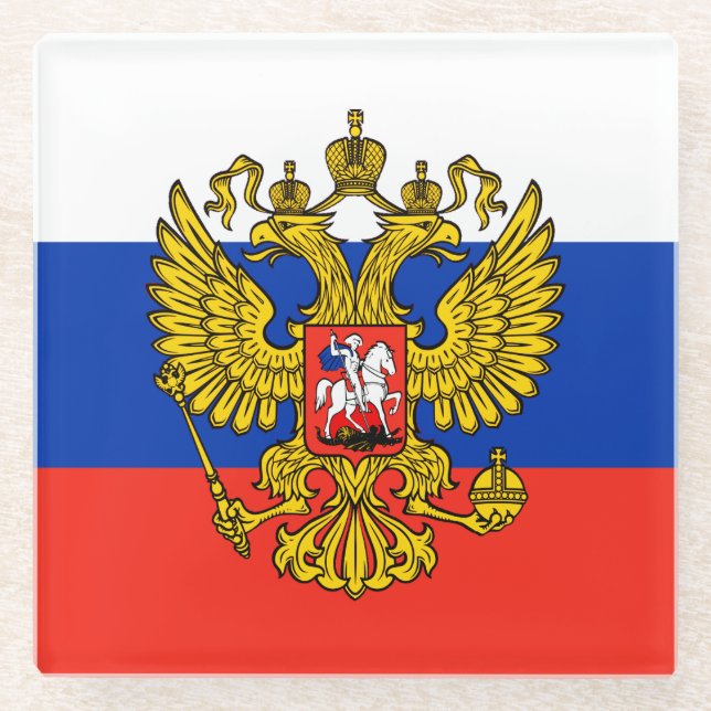 Dessous-de-verre En Verre Russie (Devant)