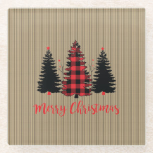 Dessous-de-verre En Verre Rustic Farmhouse