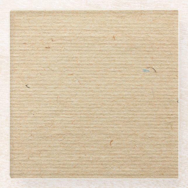 Dessous-de-verre En Verre Rustic Kraft Papier : Arrière - plan texturé. (Devant)