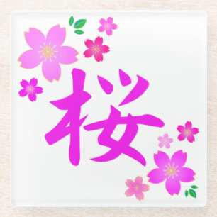 Dessous-de-verre En Verre SAKURA en japonais