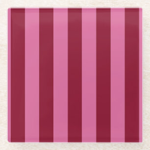 Dessous-de-verre En Verre Salsa Flamingo Rayure Rose