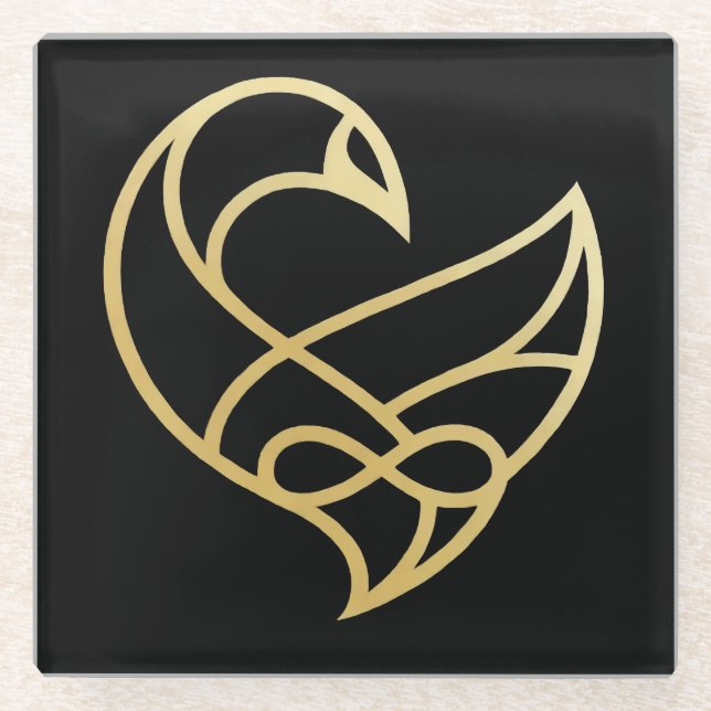 Dessous-de-verre En Verre Sankofa Ascension Sankofa Bird  Coasters (Devant)
