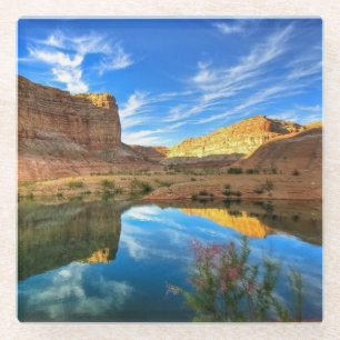 Dessous-de-verre En Verre Scène Dessous de verre-canyon en verre