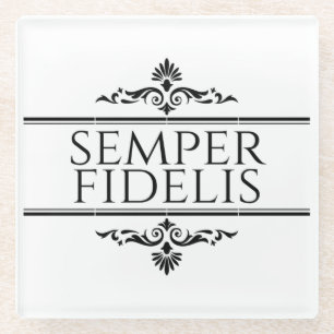 Dessous-de-verre En Verre Semper Fidelis