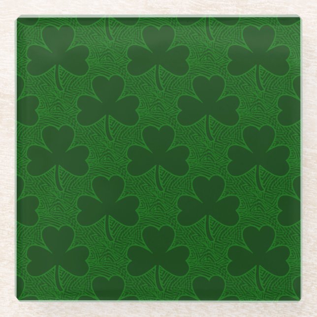 Dessous-de-verre En Verre Shamrock (Devant)