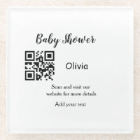 Simple baby shower site web code-barres QR ajouter