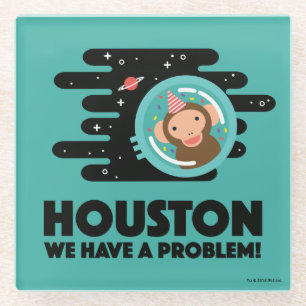 Dessous-de-verre En Verre Singe de l'espace